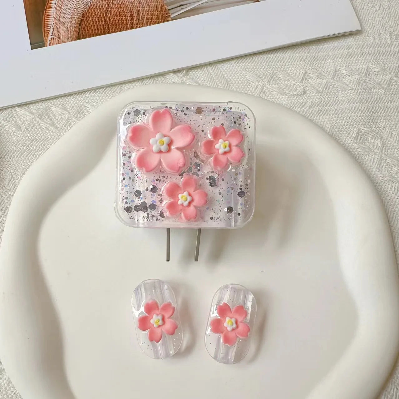 General Apple 18W0W Charging Head Color Flower Data Residual Practice Protection of Fast Charging Head of Device - 图片 2