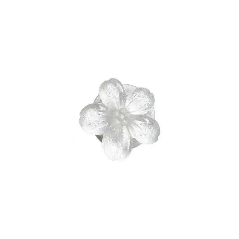 Mobile Phone Bracket Day Pro Small Fresh River Flower Transparent Telescopic Cushion Stable Desktop Support Back Paste - 图片 3