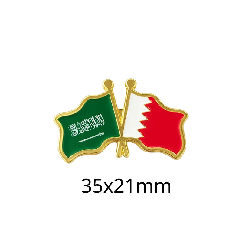 Saudi Flag Badge Creative Badge Metal Mobile Phone Sticker Sino-saudi Friendship Cultural Souvenir Custom Factory Wholesale - 图片 17