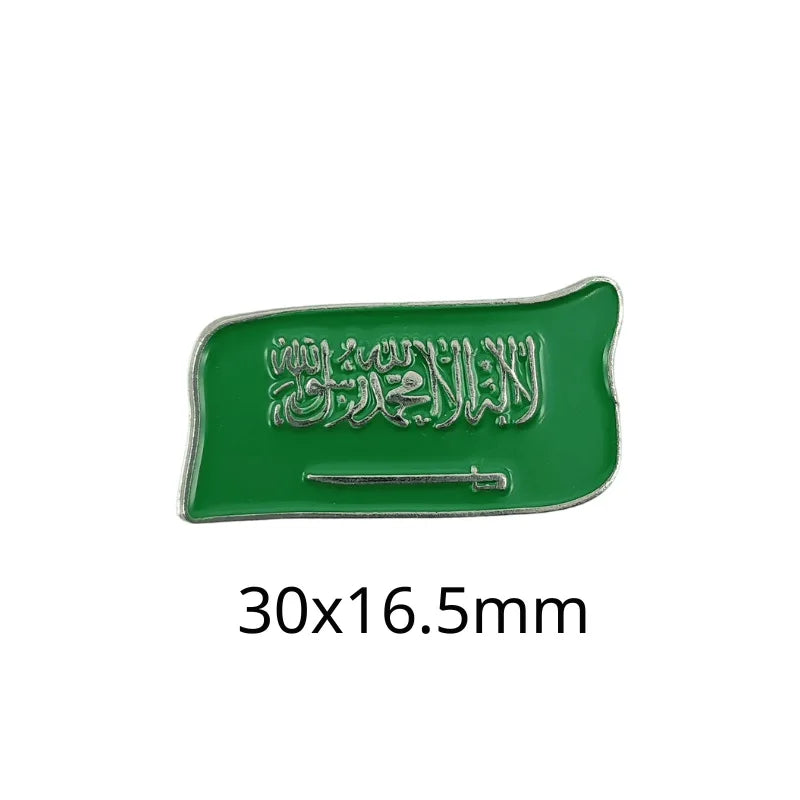 Saudi Flag Badge Creative Badge Metal Mobile Phone Sticker Sino-saudi Friendship Cultural Souvenir Custom Factory Wholesale - 图片 15