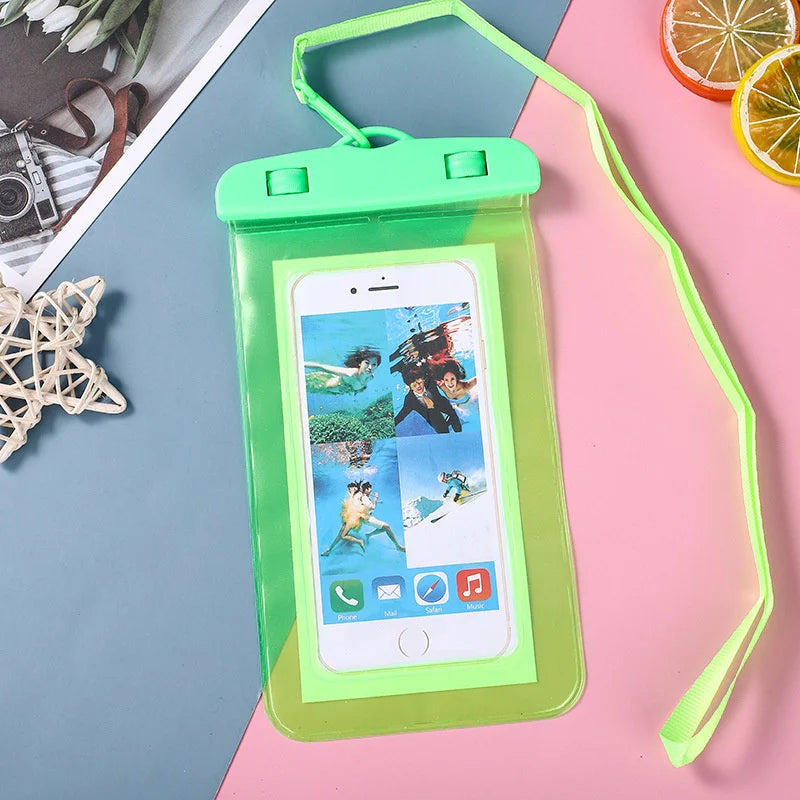 High Quality PVC Super Clear Touch Screen Swimming Beach Dry Bag Waterproof Phone Cover with Factory OEM Logo for Outdoor Use - 图片 8