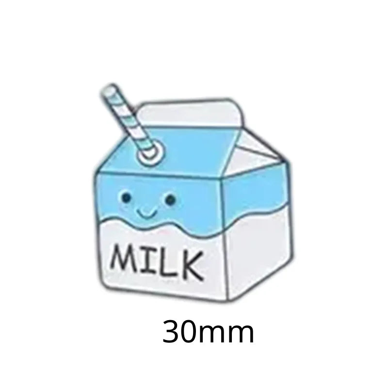 Food and Beverage Soft Drinks Soda Cola Milk Tea Metal Enamel Badge Mobile Phone Sticker Brooch - 图片 34