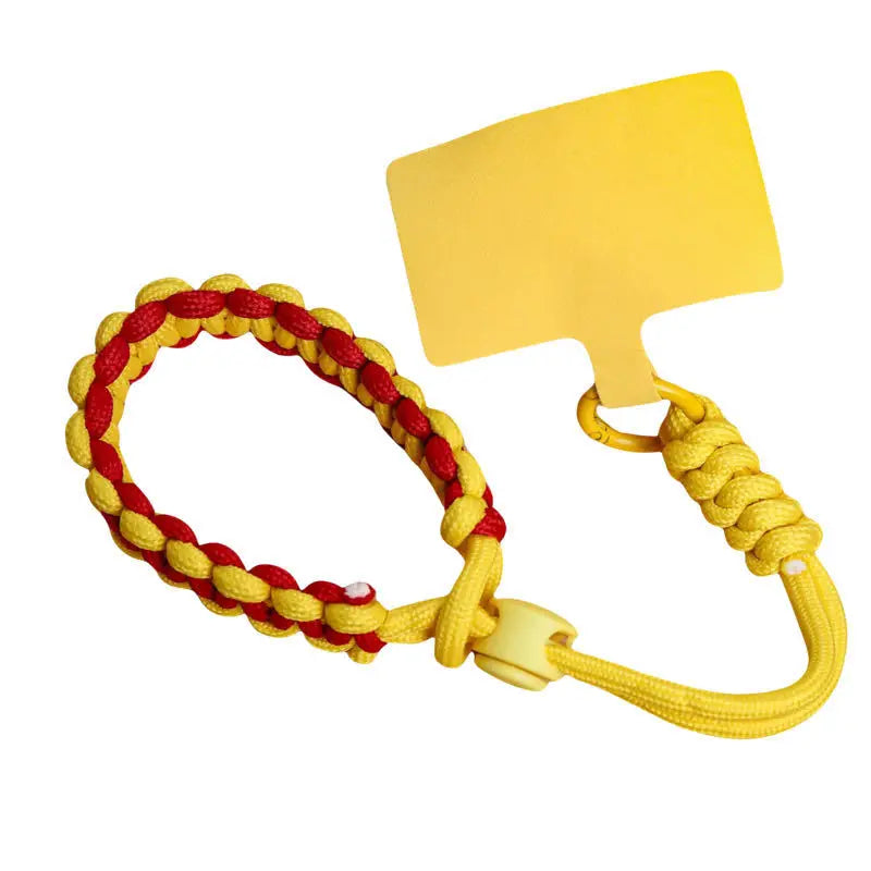 Hot-selling European Travel Adjustable Woven Mobile Phone Lanyard Simple Trendystyle Wrist Short Thick Anti-lost - 图片 5