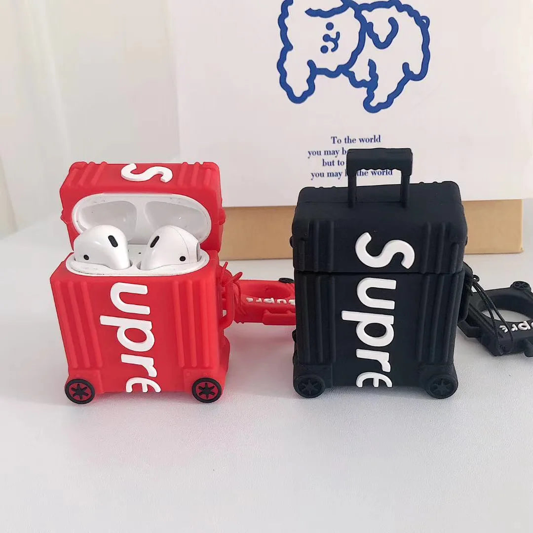 3D sup Trunk Shape tide Brand Fancy Silicone Earphone case for airpods 1/2/pro - 图片 4