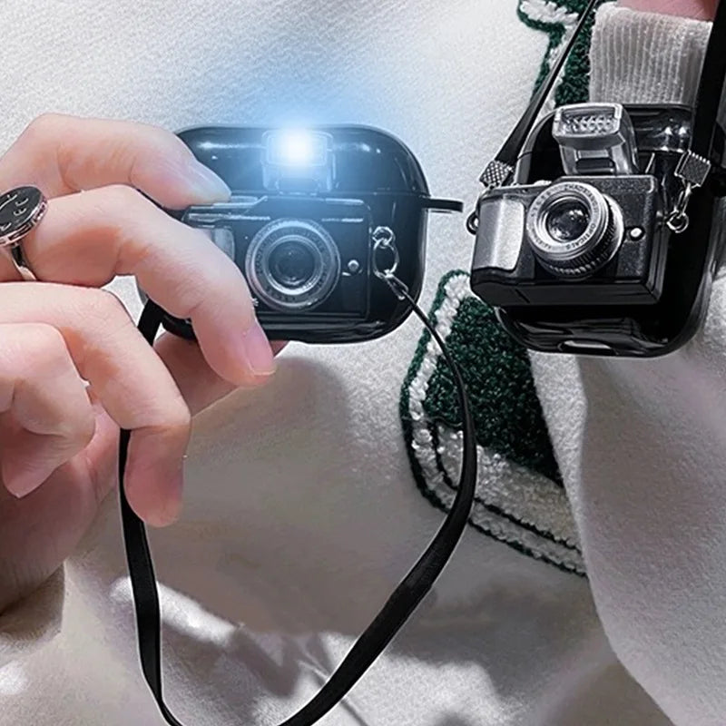 Suitable for Camera apple Earphone Cover Black Three-dimensional bluetooth Protective case Forairpods 1/2/3 Generation - 图片 7