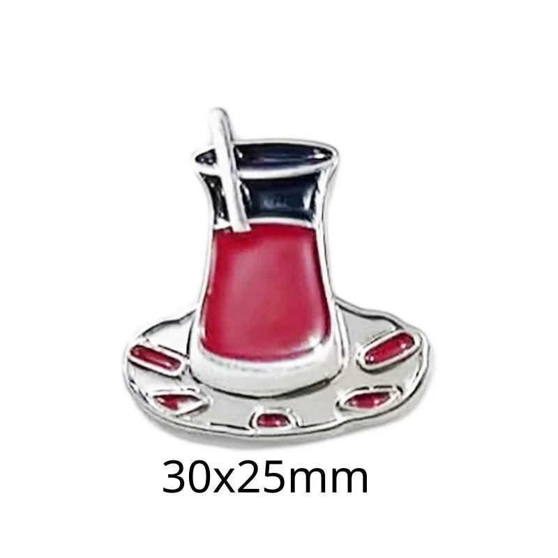 Food and Beverage Soft Drinks Soda Cola Milk Tea Metal Enamel Badge Mobile Phone Sticker Brooch - 图片 10