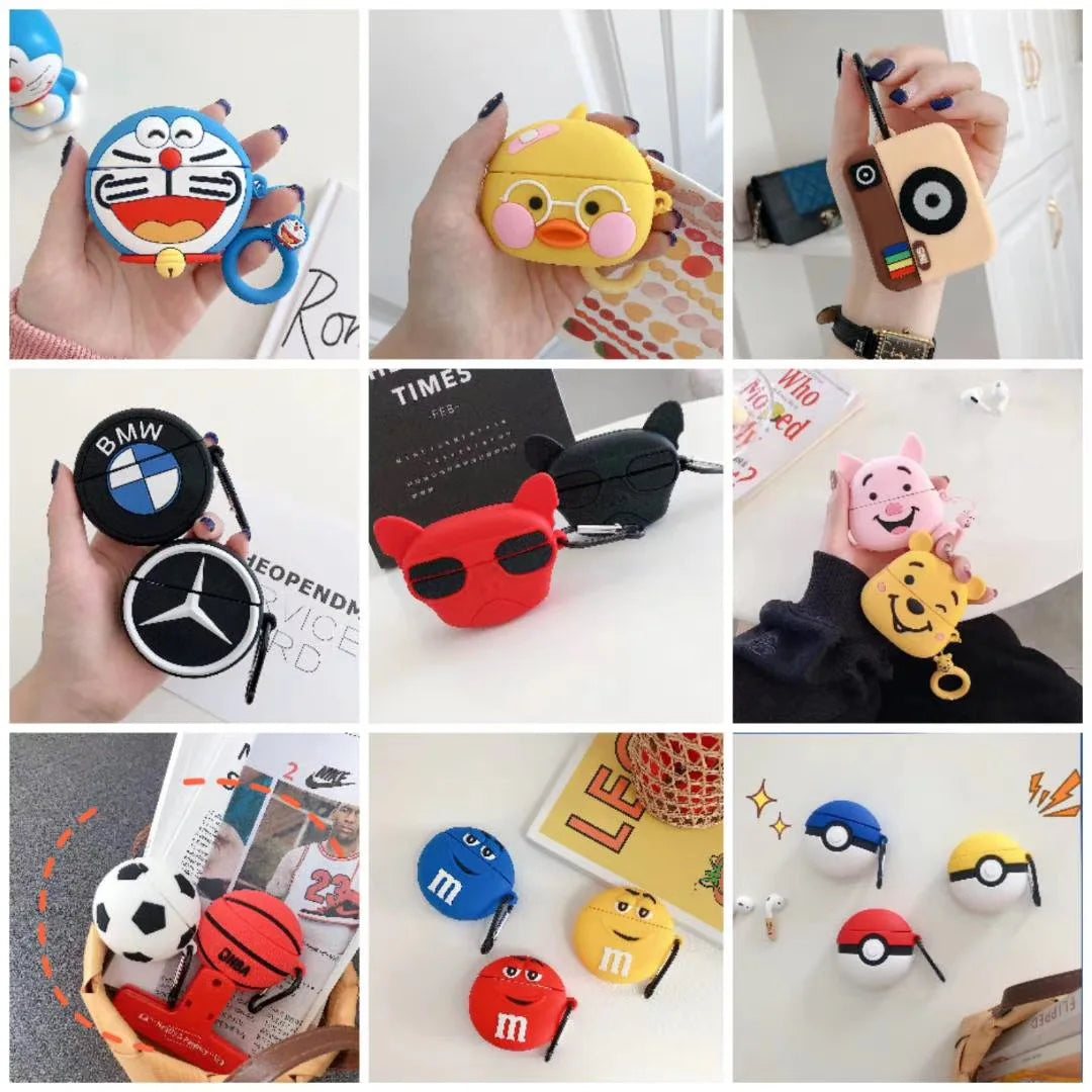 Hot Selling Cute Cartoon Silicone case Cover With Hook in Store for huawei Freebuds Pro - 图片 4
