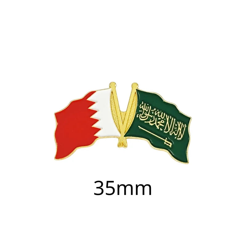 Saudi Flag Badge Creative Badge Metal Mobile Phone Sticker Sino-saudi Friendship Cultural Souvenir Custom Factory Wholesale - 图片 19