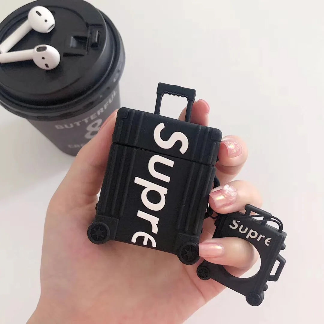 3D sup Trunk Shape tide Brand Fancy Silicone Earphone case for airpods 1/2/pro - 图片 5