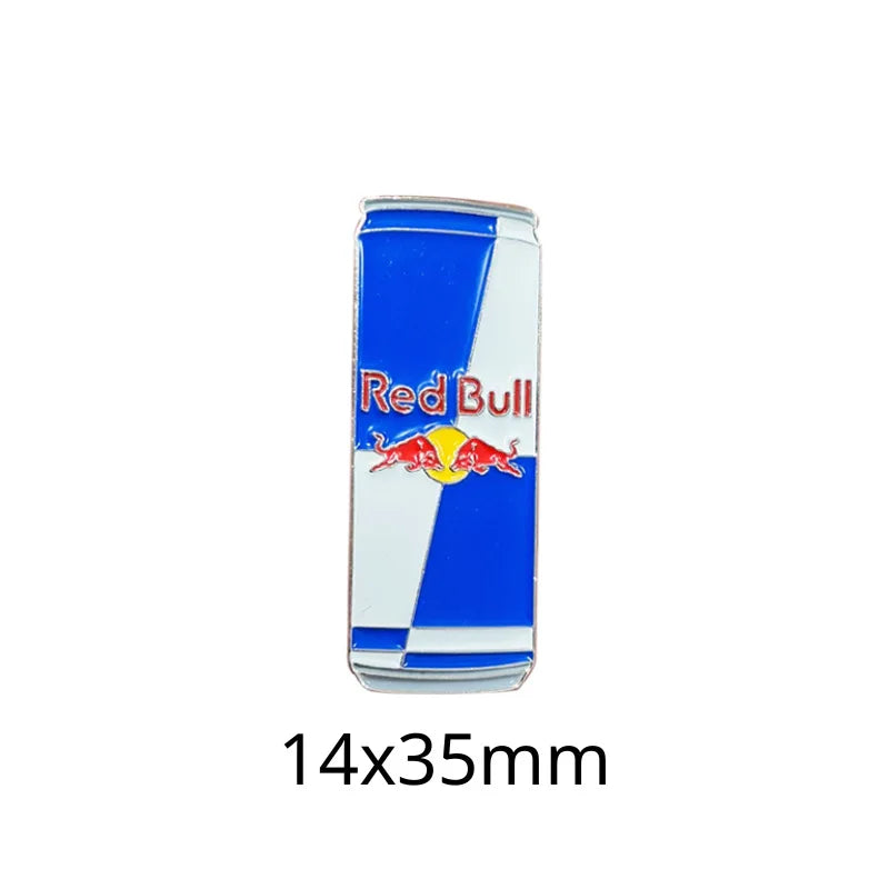 Food and Beverage Soft Drinks Soda Cola Milk Tea Metal Enamel Badge Mobile Phone Sticker Brooch - 图片 19