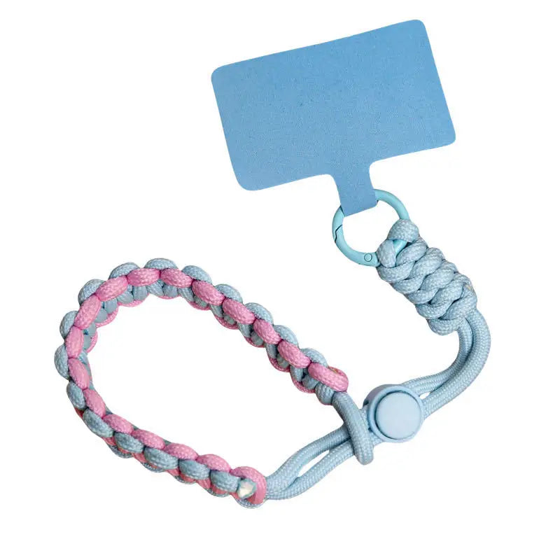 Hot-selling European Travel Adjustable Woven Mobile Phone Lanyard Simple Trendystyle Wrist Short Thick Anti-lost - 图片 12