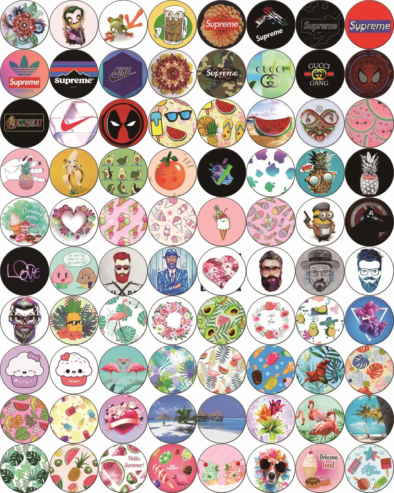 Dripping Glue Round Lazy Mobile Phone Holder - 图片 3