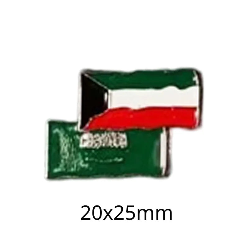 Saudi Flag Badge Creative Badge Metal Mobile Phone Sticker Sino-saudi Friendship Cultural Souvenir Custom Factory Wholesale - 图片 14