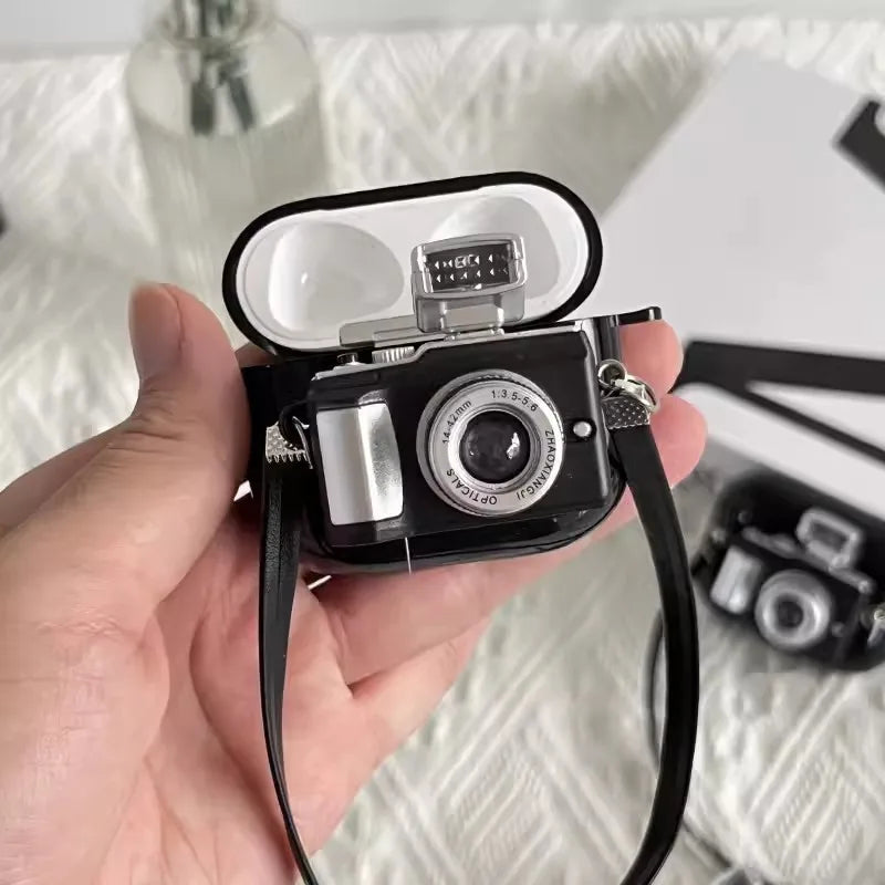 Suitable for Camera apple Earphone Cover Black Three-dimensional bluetooth Protective case Forairpods 1/2/3 Generation - 图片 8