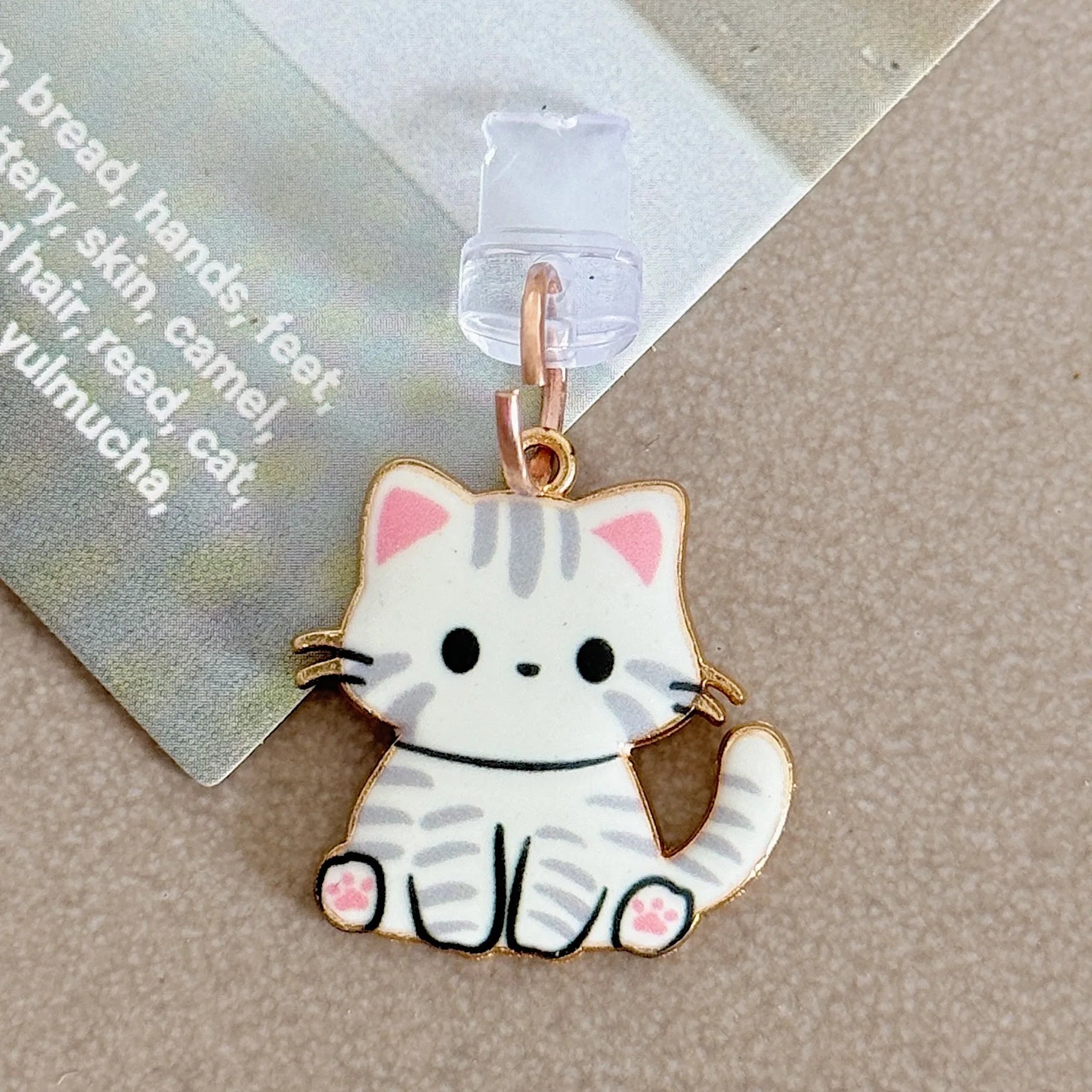 New Arrivalcute cat Mobile Phone Dust Plug Pendant Jewelry Suitable for apple huawei Android Charging Port - 图片 10