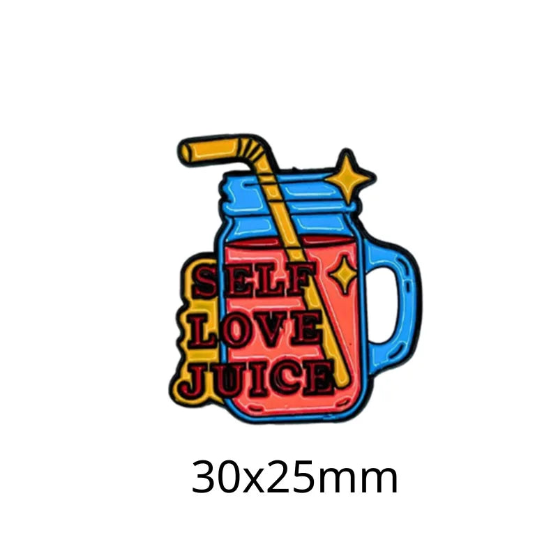 Food and Beverage Soft Drinks Soda Cola Milk Tea Metal Enamel Badge Mobile Phone Sticker Brooch - 图片 29