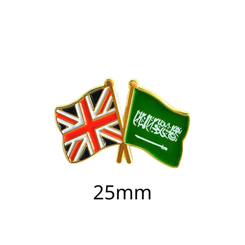 Saudi Flag Badge Creative Badge Metal Mobile Phone Sticker Sino-saudi Friendship Cultural Souvenir Custom Factory Wholesale - 图片 16