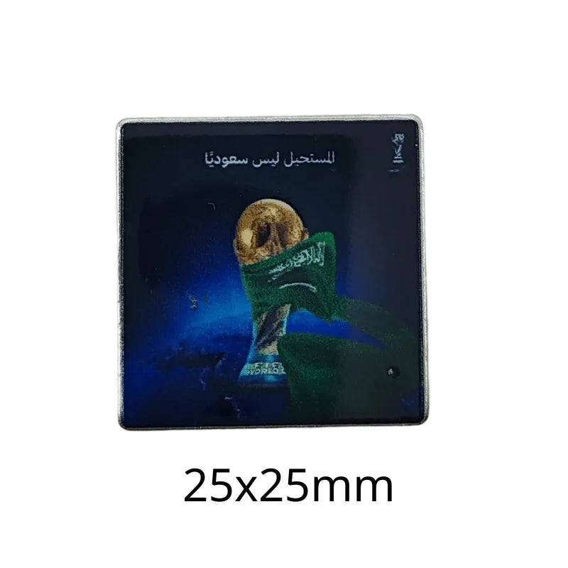 Saudi Flag Badge Creative Badge Metal Mobile Phone Sticker Sino-saudi Friendship Cultural Souvenir Custom Factory Wholesale - 图片 18