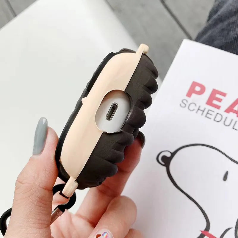 Glasses Girl Cartoon Silicone Earphone case for Aipods 1/2/pro - 图片 5