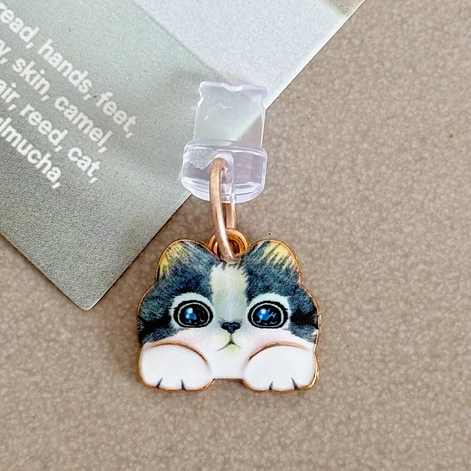 New Arrivalcute cat Mobile Phone Dust Plug Pendant Jewelry Suitable for apple huawei Android Charging Port - 图片 11