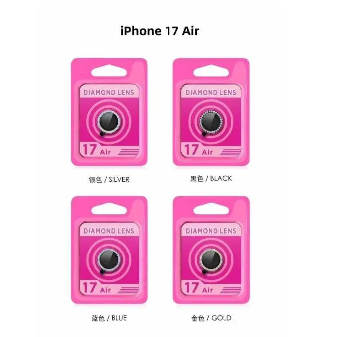 Suitable for apple 17air/17promax Positioning Second-attached Eagle Eye Lens Film iphone Diamond-encrusted Camera Color Film - 图片 5