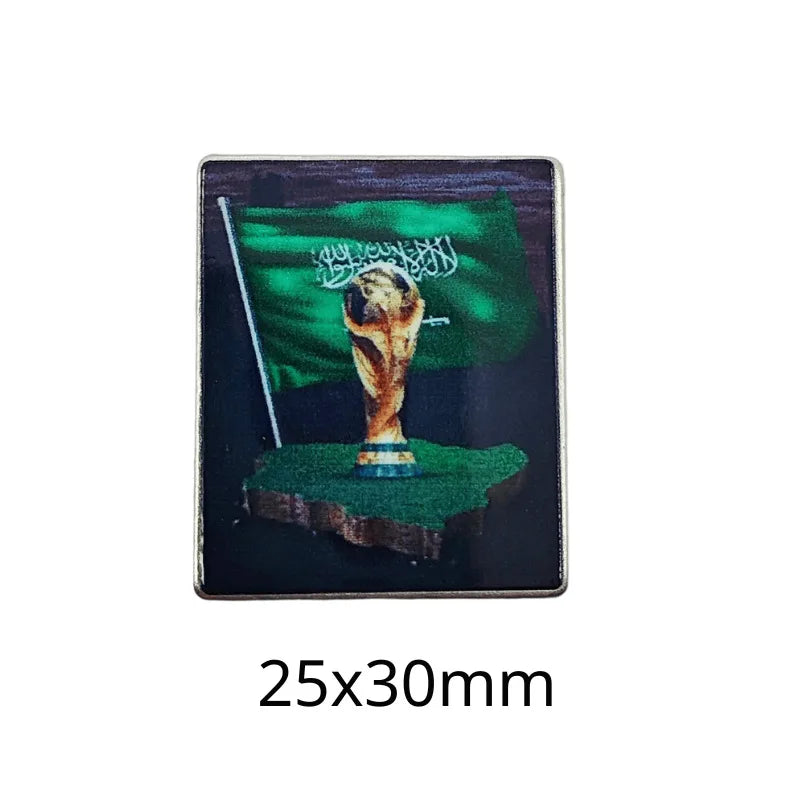 Saudi Flag Badge Creative Badge Metal Mobile Phone Sticker Sino-saudi Friendship Cultural Souvenir Custom Factory Wholesale - 图片 31