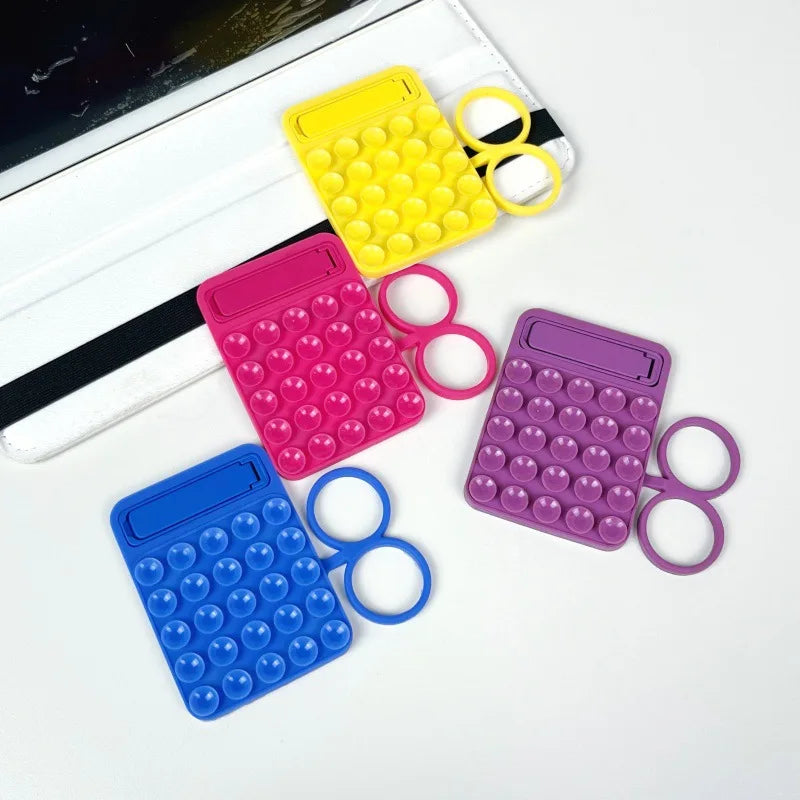 Ear-type Handle, Straight-line Silicone Phone case Holder, Suction Cup Holder, Magnetic Convenient Storage Glass Folding Support