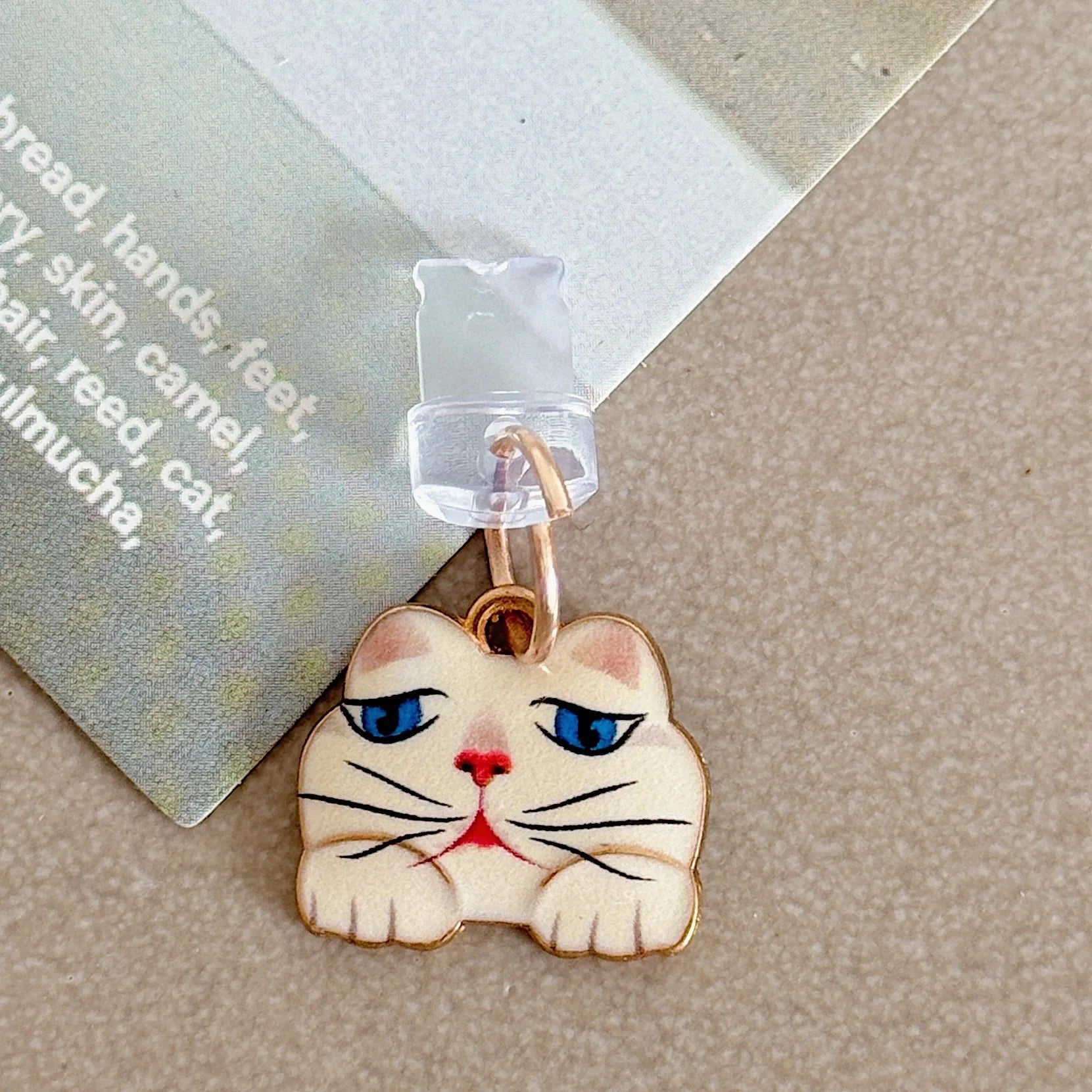 New Arrivalcute cat Mobile Phone Dust Plug Pendant Jewelry Suitable for apple huawei Android Charging Port - 图片 17