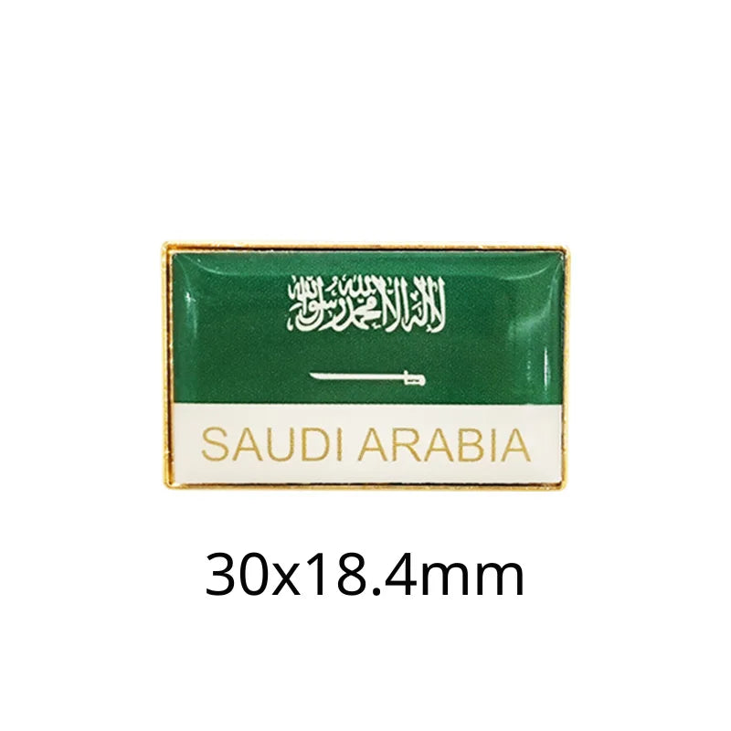 Saudi Flag Badge Creative Badge Metal Mobile Phone Sticker Sino-saudi Friendship Cultural Souvenir Custom Factory Wholesale - 图片 22