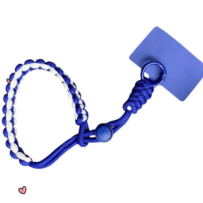Hot-selling European Travel Adjustable Woven Mobile Phone Lanyard Simple Trendystyle Wrist Short Thick Anti-lost - 图片 4