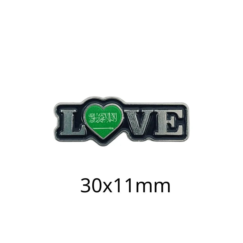 Saudi Flag Badge Creative Badge Metal Mobile Phone Sticker Sino-saudi Friendship Cultural Souvenir Custom Factory Wholesale - 图片 28