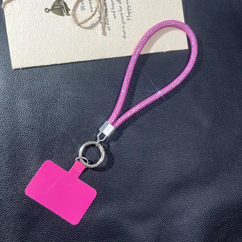 The New Flash Drill Net Rope Pendant Mobile Phone Shell Key Chain Pendant Is Fashionable and Versatlie - 图片 8