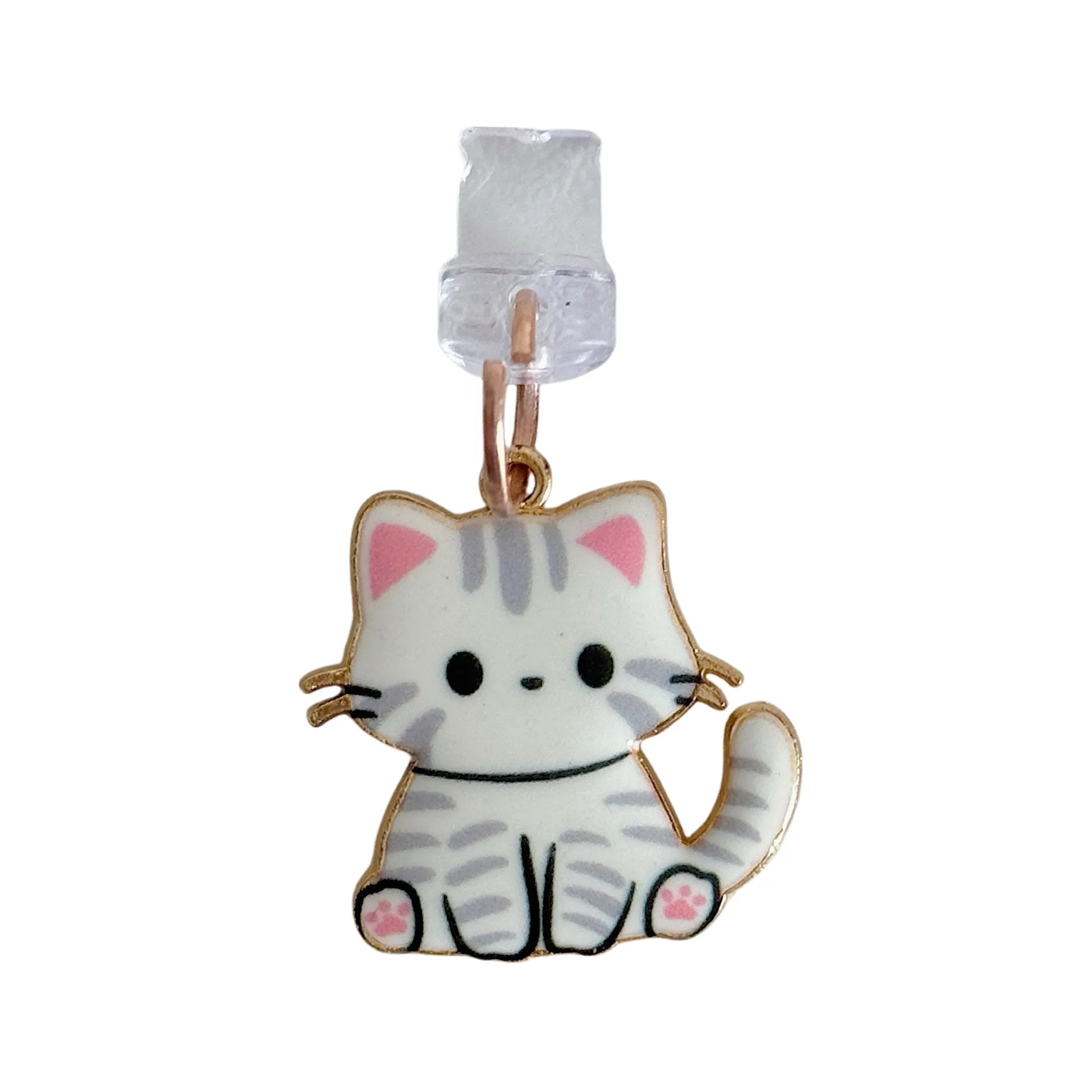 New Arrivalcute cat Mobile Phone Dust Plug Pendant Jewelry Suitable for apple huawei Android Charging Port - 图片 5