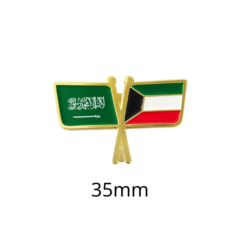 Saudi Flag Badge Creative Badge Metal Mobile Phone Sticker Sino-saudi Friendship Cultural Souvenir Custom Factory Wholesale - 图片 32