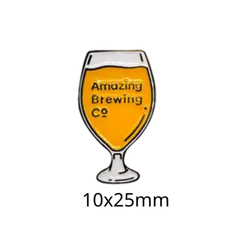 Food and Beverage Soft Drinks Soda Cola Milk Tea Metal Enamel Badge Mobile Phone Sticker Brooch - 图片 30