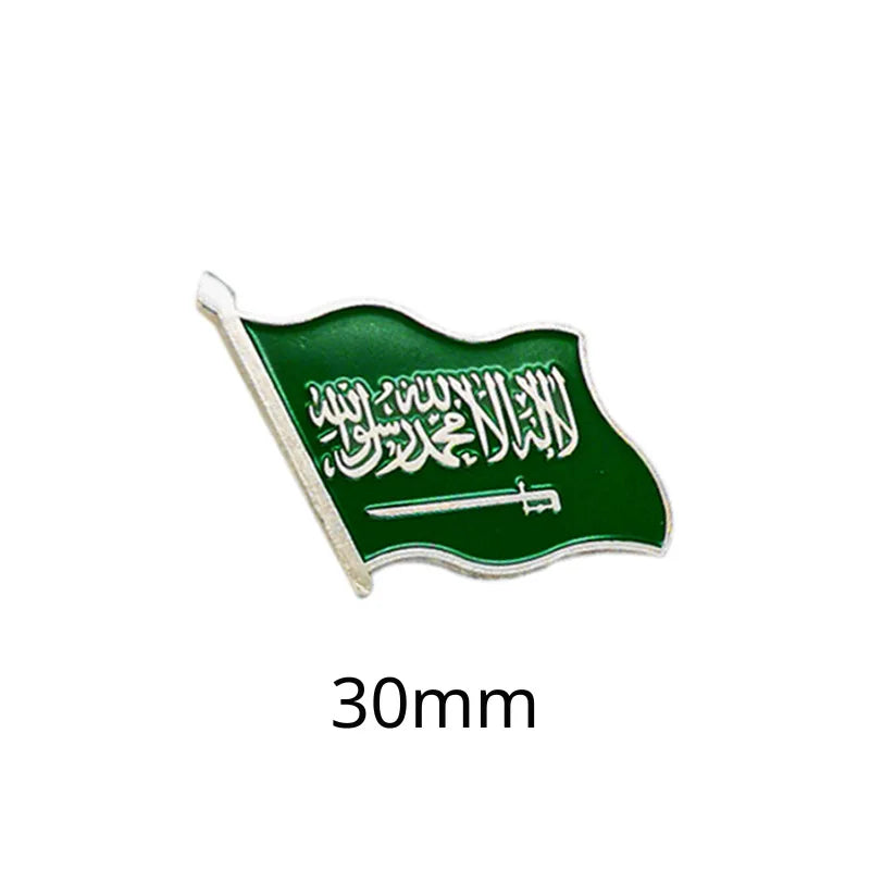 Saudi Flag Badge Creative Badge Metal Mobile Phone Sticker Sino-saudi Friendship Cultural Souvenir Custom Factory Wholesale - 图片 35