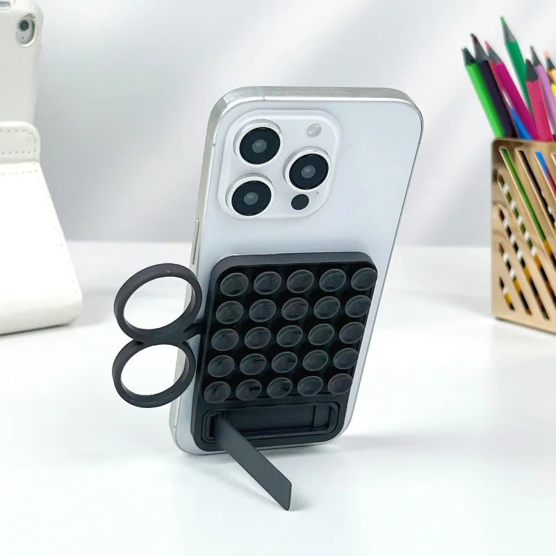 Ear-type Handle, Straight-line Silicone Phone case Holder, Suction Cup Holder, Magnetic Convenient Storage Glass Folding Support - 图片 13