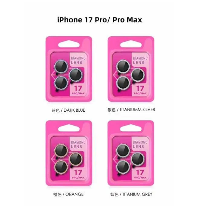 Suitable for apple 17air/17promax Positioning Second-attached Eagle Eye Lens Film iphone Diamond-encrusted Camera Color Film - 图片 6