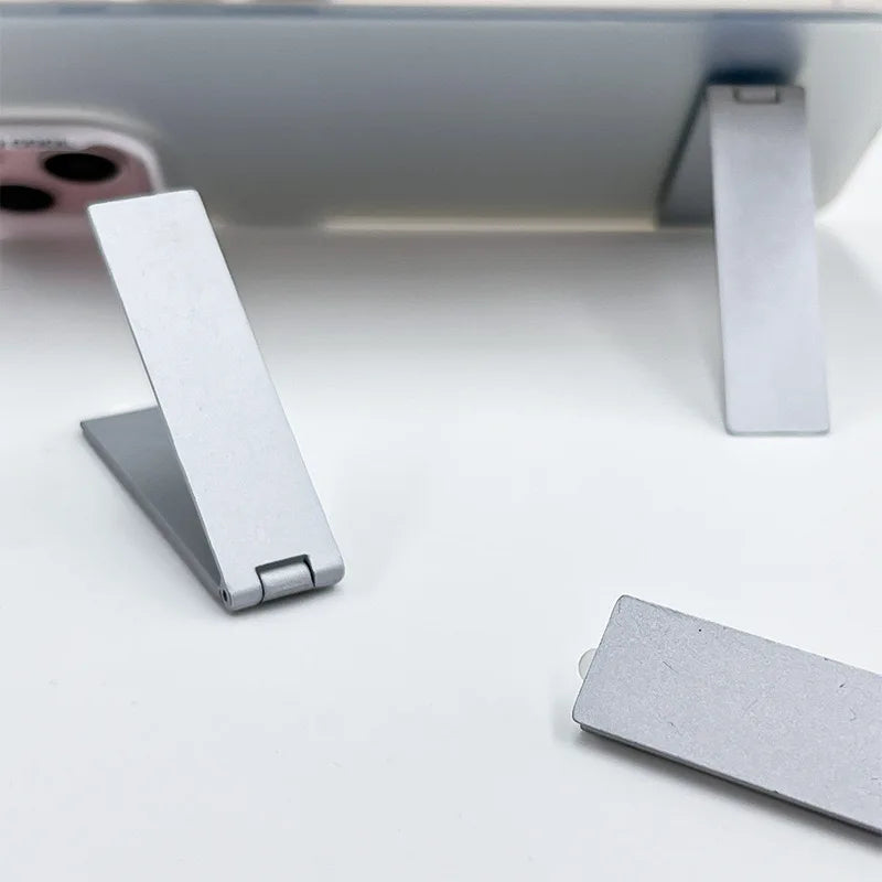 Desktop Strip Stand New Alloy Flip Folding Back Stick Card Printable Mobile Phone Stand - 图片 4