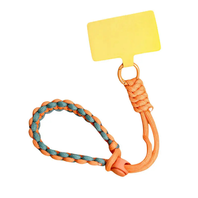 Hot-selling European Travel Adjustable Woven Mobile Phone Lanyard Simple Trendystyle Wrist Short Thick Anti-lost - 图片 9
