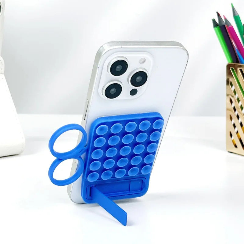 Ear-type Handle, Straight-line Silicone Phone case Holder, Suction Cup Holder, Magnetic Convenient Storage Glass Folding Support - 图片 2