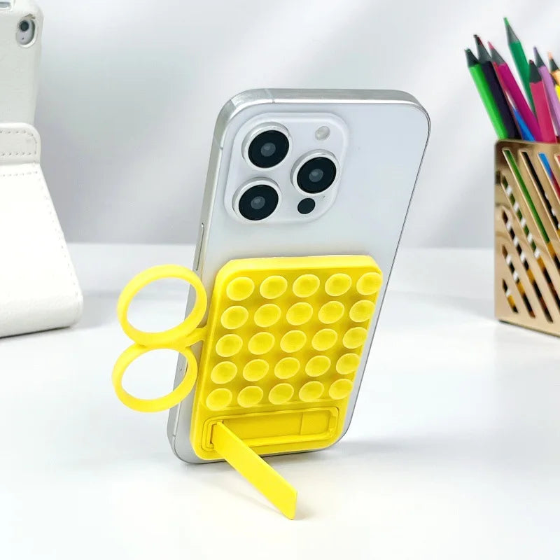 Ear-type Handle, Straight-line Silicone Phone case Holder, Suction Cup Holder, Magnetic Convenient Storage Glass Folding Support - 图片 10