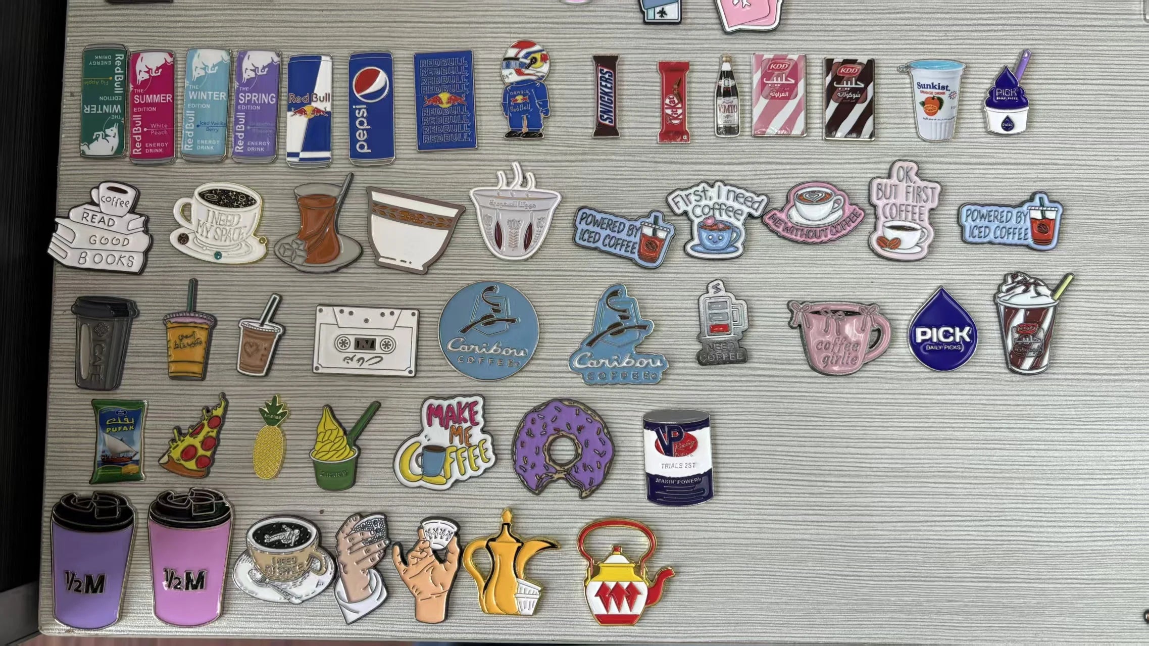 Food and Beverage Soft Drinks Soda Cola Milk Tea Metal Enamel Badge Mobile Phone Sticker Brooch - 图片 6