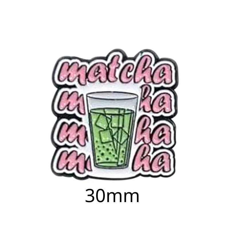 Food and Beverage Soft Drinks Soda Cola Milk Tea Metal Enamel Badge Mobile Phone Sticker Brooch - 图片 17