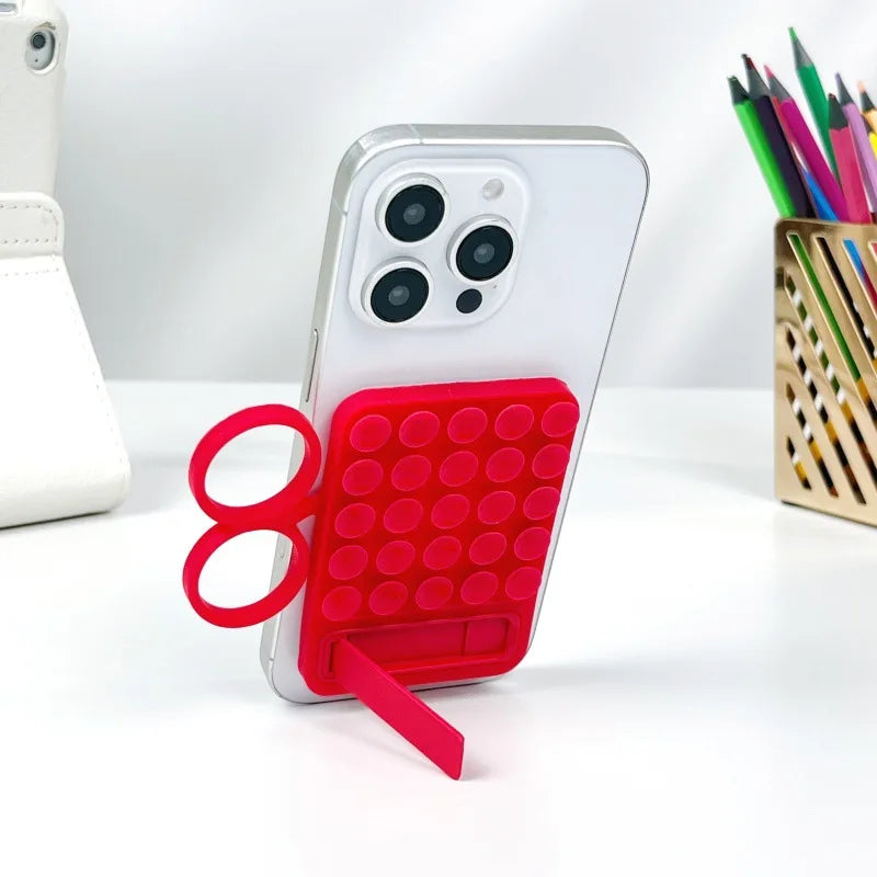 Ear-type Handle, Straight-line Silicone Phone case Holder, Suction Cup Holder, Magnetic Convenient Storage Glass Folding Support - 图片 19