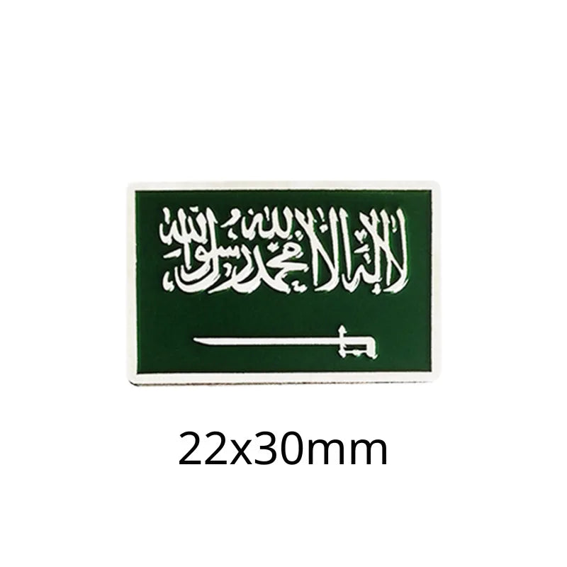 Saudi Flag Badge Creative Badge Metal Mobile Phone Sticker Sino-saudi Friendship Cultural Souvenir Custom Factory Wholesale - 图片 21