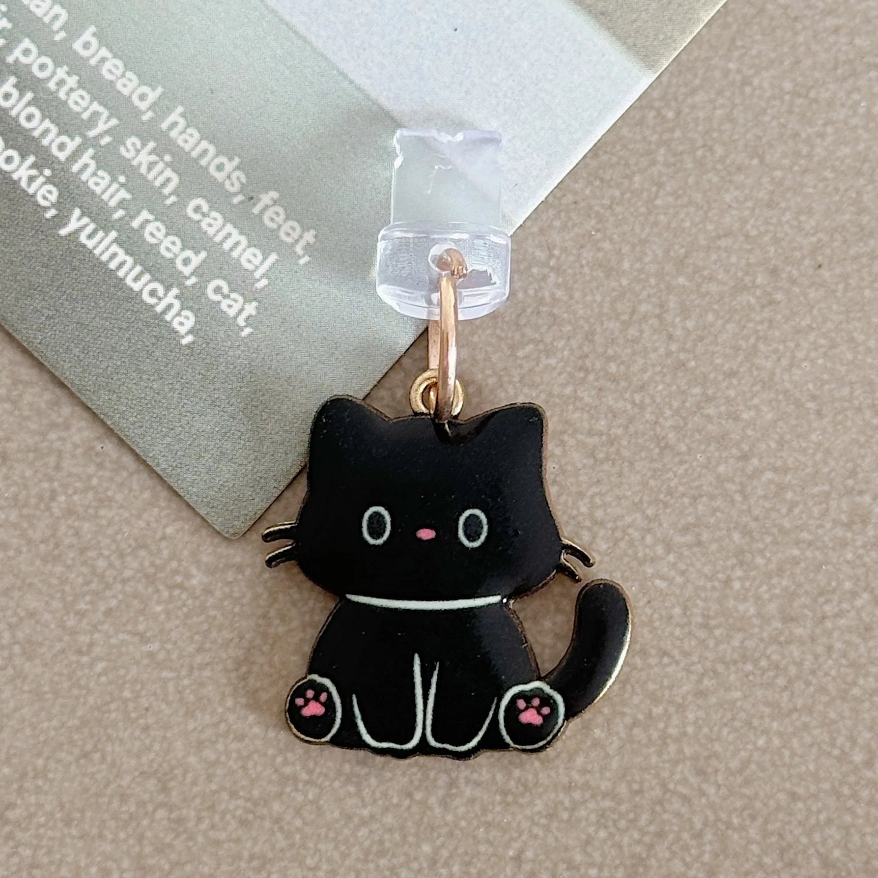 New Arrivalcute cat Mobile Phone Dust Plug Pendant Jewelry Suitable for apple huawei Android Charging Port - 图片 12