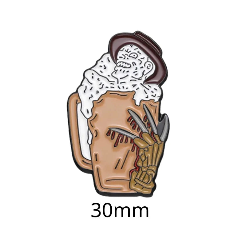Food and Beverage Soft Drinks Soda Cola Milk Tea Metal Enamel Badge Mobile Phone Sticker Brooch - 图片 27